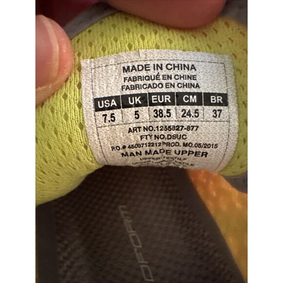 Under Armour Speed Foam Gemini Womens Orange Running Shoe Size 7.5 - Picture 5 of 8